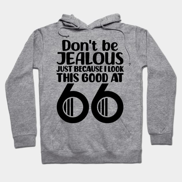 Don't Be Jealous Just Because I Look This Good At 66 Hoodie by colorsplash